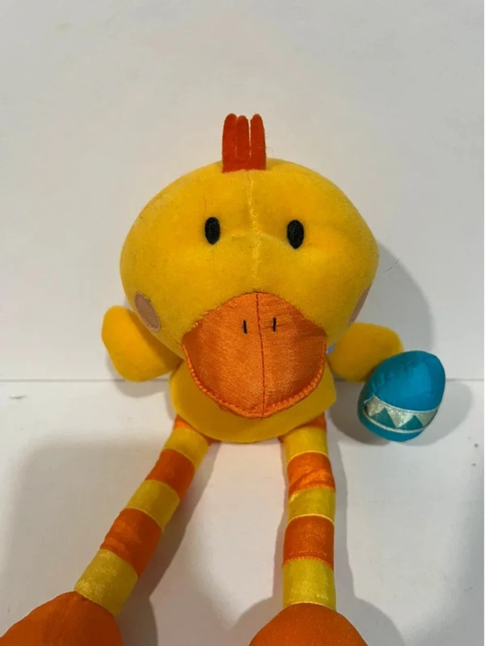 Gibson Greetings Vtg Chick Holding Egg Plush Stuffed Animal Toy Easter 1996